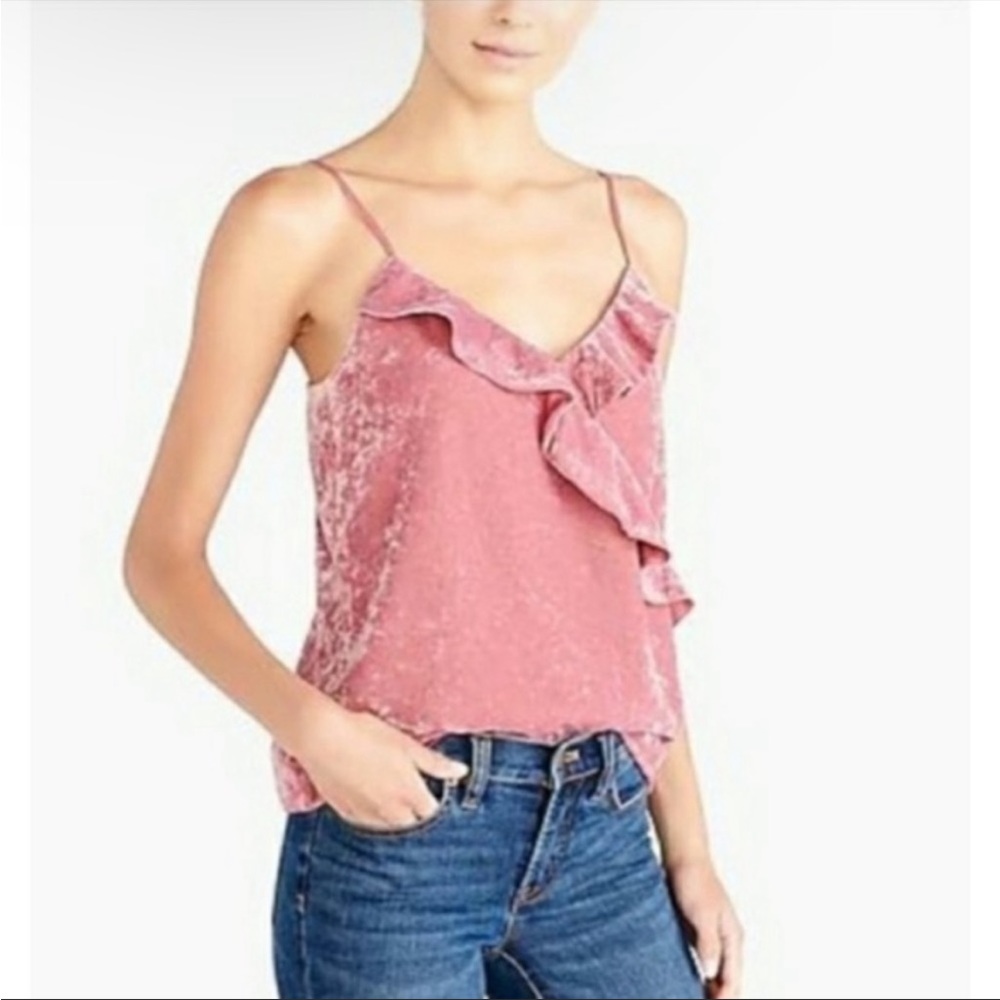 Jcrew crushed velvet tank